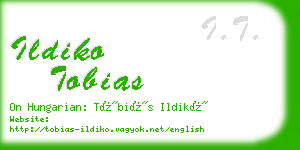 ildiko tobias business card